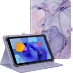 Coque Universelle Pour Tablette 10 Pouces, Housse Multipositions Pour Tablette Teclast, Blackview, Yestel, Yotopt, Meberry, Oscal Etc, Étui Tablette 9""-10.5""/10.9""/11"", Marbre Lilas.[G612]