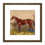 Edward Gilbert Hester Hannah C1871 8X8 Inch Square Wooden Framed Wall Art Print Picture with Mount