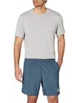 Adidas Own The Run SHO Sport Shorts - Legacy Blue/Reflective Silver, Small 5"