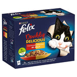 FELIX Doubly Delicious Meat Selection in Jelly Wet Cat Food 12x100g