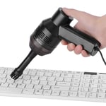 Mini Handheld USB Keyboard Vacuum Cleaner For Laptop Desktop PC Black HEN