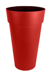 EDA - Pot de Fleur Vase Haut XXL TOSCANE Ø 48 cm - Volume 90 L - Ø 48 x H.80 cm - Rouge rubis