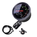 Bicycle Mechanical Odometer Bike Speedometer Universal Round Cycling Odograph Mtb Accessory Black