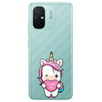 Coque Redmi NOTE 12 5G licorne coeur kawaii I love you