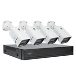 PNI House IPMAX POE 3 video surveillance kit, NVR with 4 POE ports and 4 cameras with IP 3MP, outdoor, Power over Ethernet