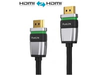 série PureLink ultime avec serrure, HDMI haute vitesse par câble Ethernet, plaqué or, HDMI St. A / A St., 1.5m