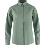 Fjällräven Womens Abisko Trekking Shirt (Grön (PATINA GREEN/614) Medium)