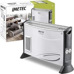 Imetec Imetec Eco Rapid Radiateur électrique 2000 W, technologie à faible consommation d'énergie, 4 modes de températures, thermostat d'ambiance, silencieux