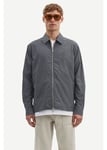 Saoluf zip overshirt 15137, L, WASHED BLACK