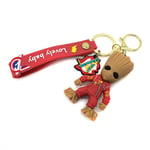 Marvel Superhero Keychain Spider-Man Iron Man Captain America Hulk Groot Keyring