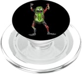 Rick and Morty - Pickle Rick Pop on Black PopSockets PopGrip: Swappable Grip for Phones & Tablets PopSockets PopGrip for MagSafe