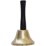 Santa Claus Hand Bell Kvalitet Bekvämt Handtag Guld Jul Bell Dekoration