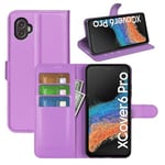 Samsung Galaxy Xcover6 Pro      Pu Wallet Case    [Purple]