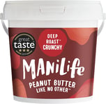 Manilife Peanut Butter Deep Roast Crunchy – All Natural, No Palm Oil, No Added S