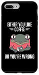 Coque pour iPhone 7 Plus/8 Plus Vintage Frog Soit You Like Coffee Or You're Wrong Lover