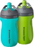 Tommee Tippee Insulated Sportee Bottle, 12+ months, 260ml, Green & Teal Bottles