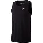 Nike M NSW Club-Tank Shirt Men's, Black/White, FR : XL (Taille Fabricant : XL)