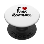 I Heart (Love) Dark Romance Reading Romans Livres PopSockets PopGrip Adhésif