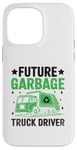 Coque pour iPhone 14 Pro Max Future Garbage Truck Driver Déchets Collecteur de déchets Sanitation