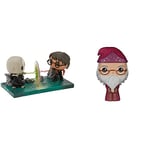 Funko 48070 POP Moment Potter-Harry VS Voldemort Collectible Toy, Multicolour & POP! Harry Potter : Albus Dumbledore In Red Wizard Coat Pop Vinyl Figure - POP! 5863