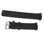 Leather Smartwatch Strap Smartwatch Band Wristband For Watch FIT 2 Black