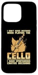 iPhone 15 Pro Max Cello Instrument Funny Playing Musical Lesson Case