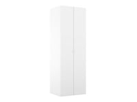 Armoire penderie blanche 4 tiroirs GoodHome Atomia H. 225 x L. 75 x P. 58 cm