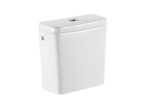 Roca A341991000 Collection Debba. Chasse d'eau double décharge alimentation inférieure, couleur blanche, 4.5/3 L