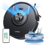 Laresar - Aspirateur Robot Laveur, 5000Pa 3 en 1 Robot Aspirateur Navigation Lidar 360°, 5 Carte Sauvegardable, Convient aux Poils