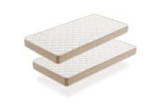 Moonia DuoSystem Matelas pour enfant avec rembourrage Viscosoft, fermeté moyenne/haute durabilité, 70 x 180 cm