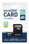 PLATINET microSDHC Hukommelseskort 32GB + SD Kort Adapter