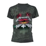 METALLICA - MASTER OF PUPPETS (ALL OVER) GREY T-Shirt, Front & Back Print Large