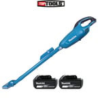 Makita DCL180 18V Portable Vacuum Cleaner With 2 x 6.0Ah Batteries