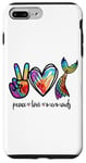 Coque pour iPhone 7 Plus/8 Plus Peace Love and Mermaids Cute Mermaid Amoureuse Fille