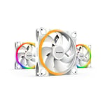 Be Quiet! (BL102) Light Wings 14cm PWM ARGB Case Fans  - Triple Pack White