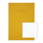 Rhino A4 Exercise Book 80 Page Yellow S10 (Pack of 50)