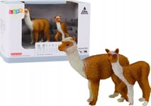 Leantoys Figurin Vuxen Lama 8 Cm Med Ung Lama 6 Cm Världens Djur