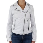 Blouson Oakwood  Blouson style perfecto en cuir ref_38574 Blanc