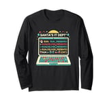 Santa's IT department funny programmer coder humor Long Sleeve T-Shirt