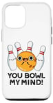 Coque pour iPhone 12/12 Pro You Bowl My Mind Jeu de mots de bowling amusant