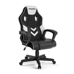 Bigzzia Chaise gamer Chaise d'ordinateur ergonomique - Chaise de bureau de gamer avec réglage de la hauteur fonction bascule -