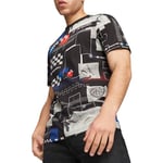 PUMA Men's BMW M Motorsport All Over Print Tee, Black, XXL