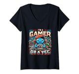 Womens I'm a Gamer - Game On: The Power of the Controller V-Neck T-Shirt