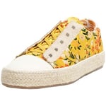 Baskets basses Desigual  Baskets en toile  ref 52742 Light Yellow