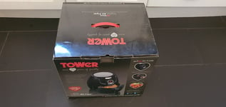 Tower T14004 Low Fat Rapid Air Fryer with Digital Timer, 1400 W, 3.2 L - Black