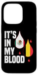 iPhone 14 Pro IT'S IN MY BLOOD / EN MI SANGRE - MEXICO AND BELGIUM PRIDE Case