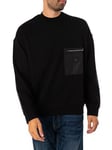 Armani ExchangeZip Pocket Sweatshirt - Black