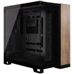 Corsair 6500X Tempered Glass Mid-Tower Dual Chamber PC Case - Black / Walnut CC-9011282-WW