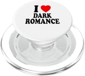 I Heart (Love) Dark Romance Reading Romans Livres PopSockets PopGrip pour MagSafe