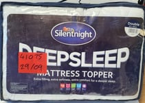 Silentnight Deep Sleep Mattress Topper Double 137 x 193cm CR042 (A22)